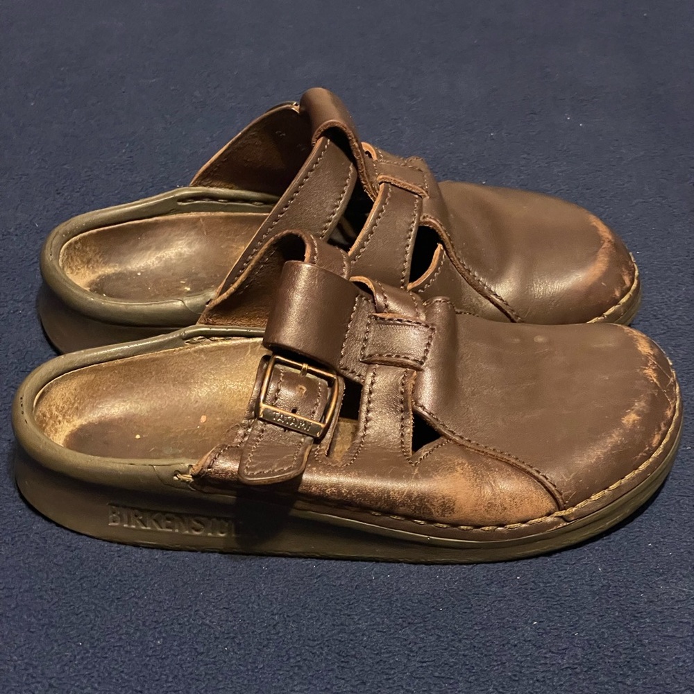 Birkenstock Tatami Clogs Brown Women’s Sz EUR 37 240 L6 M4 Leather